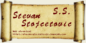 Stevan Stojčetović vizit kartica